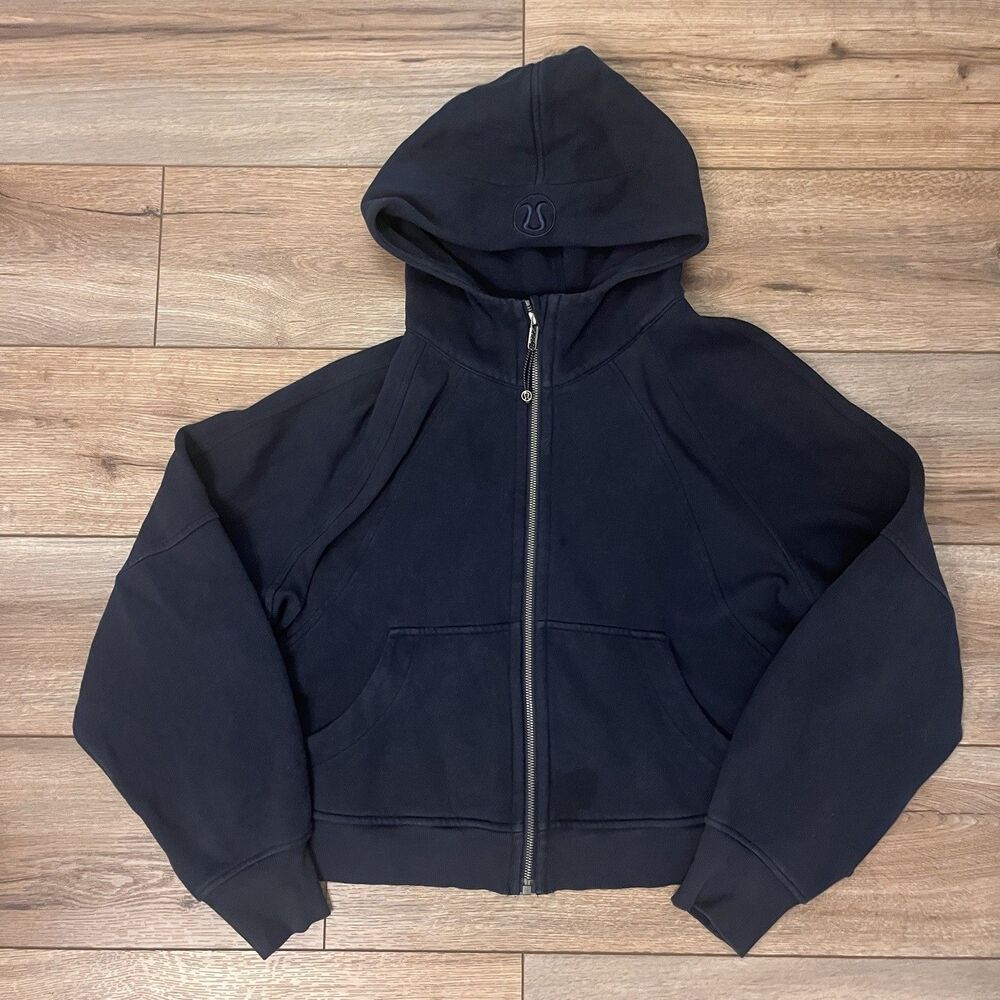 Lululemon Scuba Oversized Full Zip Hoodie M/L Navy Blue Athleisure Yoga Jacket